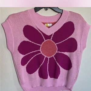 Epic Threads Pink and Purple V-Neck Vest